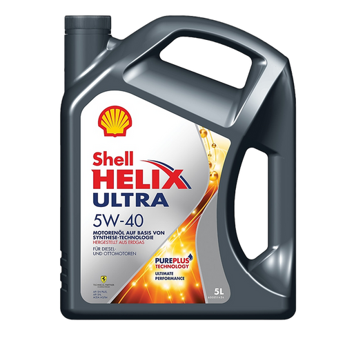 Shell Helix Ultra 5W-40 Pure Plus Fully Synthetic Engine Oil 5L