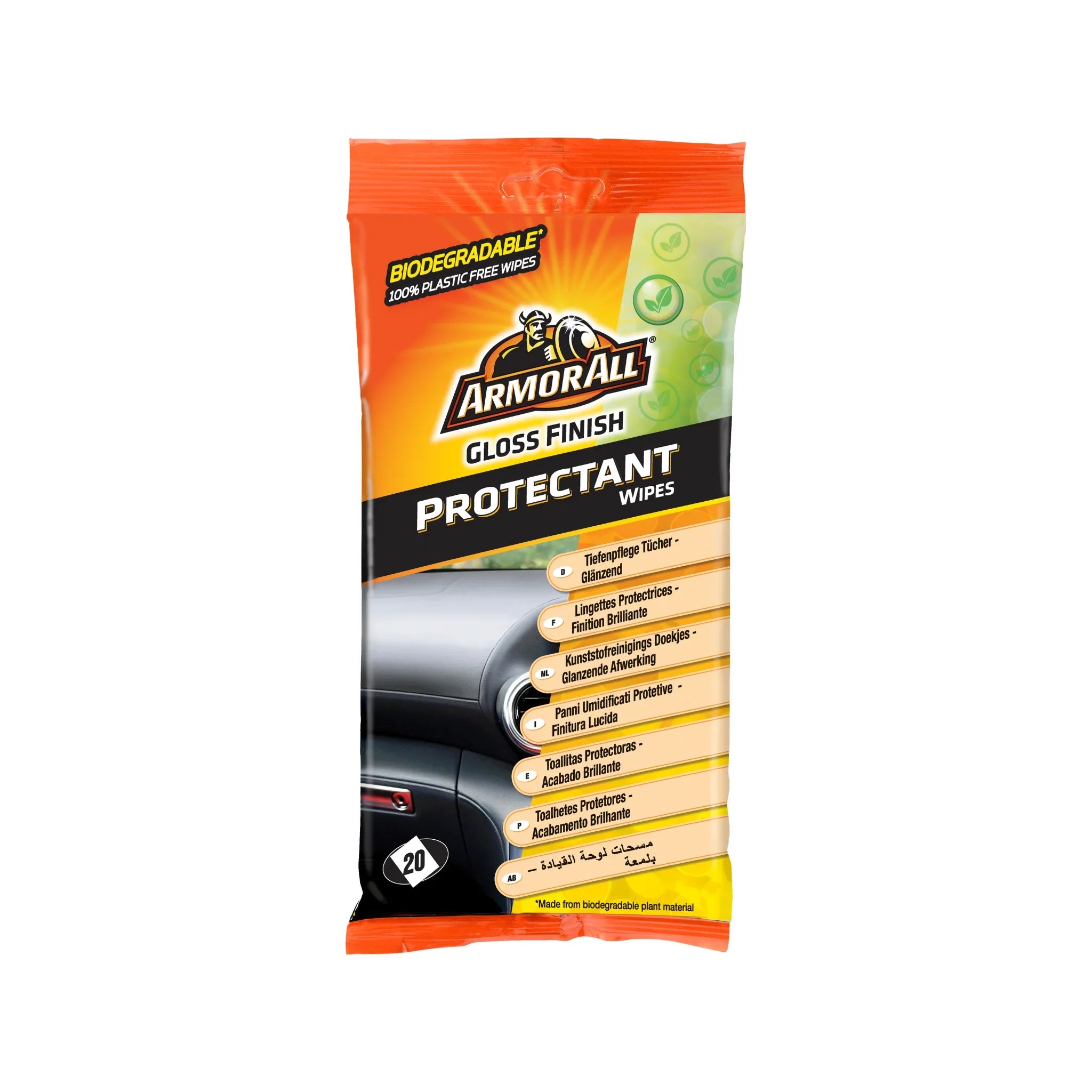 ArmorAll 20ct Protectant Gloss Wipes