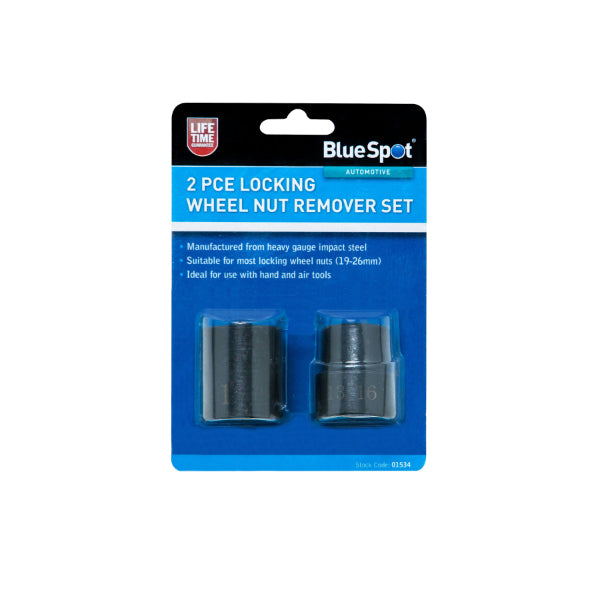 Blue Spot Tools 2 Pce Locking Wheel Nut Remover Set
