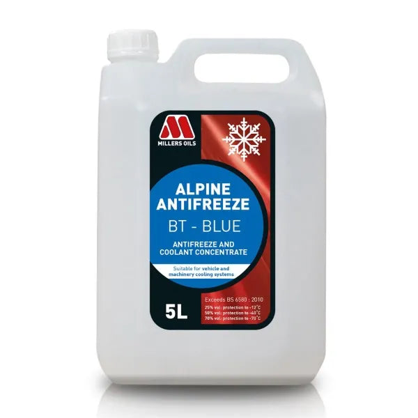Millers Oils Alpine Antifreeze/Coolant BT - Blue 5L