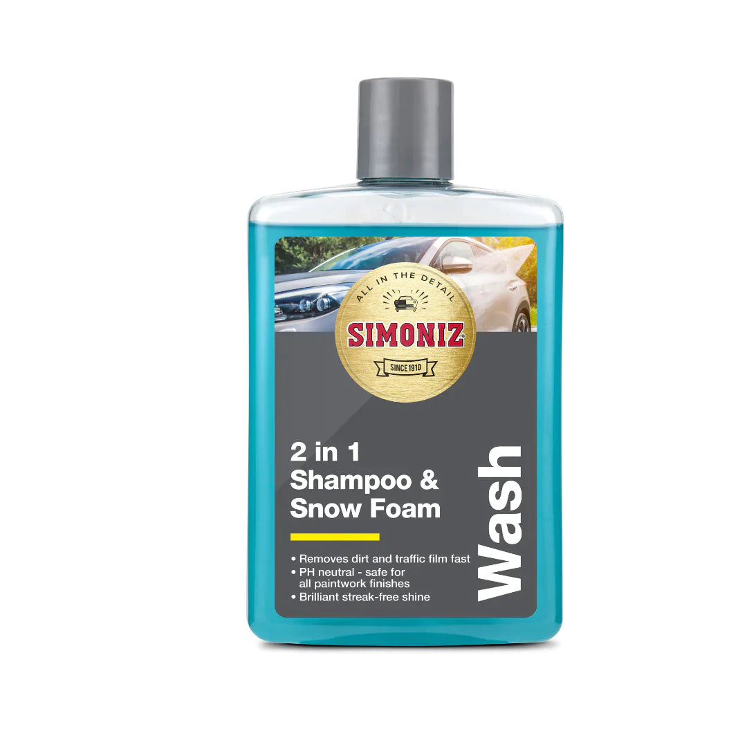 Simoniz 2 in 1 Shampoo & Snow Foam 475ml